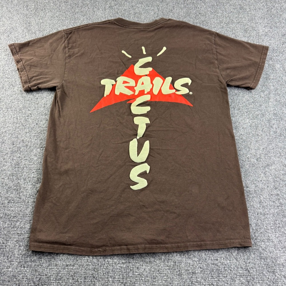 Travis Scott Cactus Jack T-Shirt Small Brown Cactus Trails Graphic Mens
